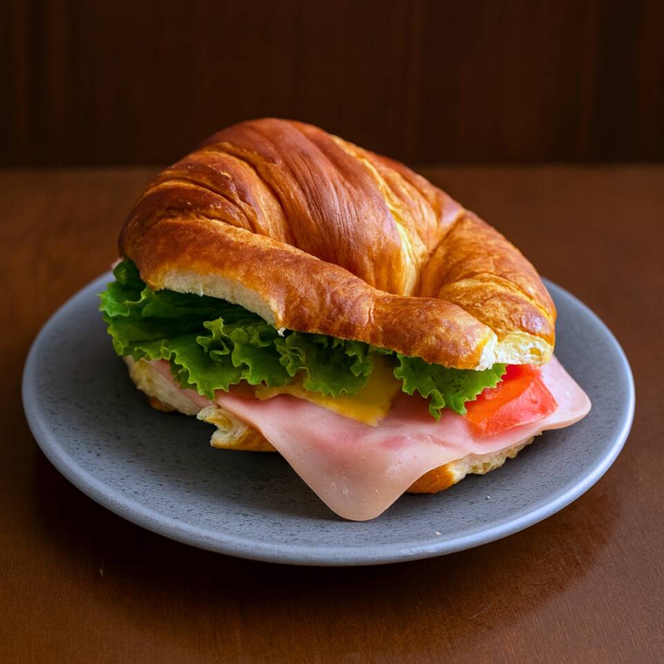 Cuernito Jamón y Queso