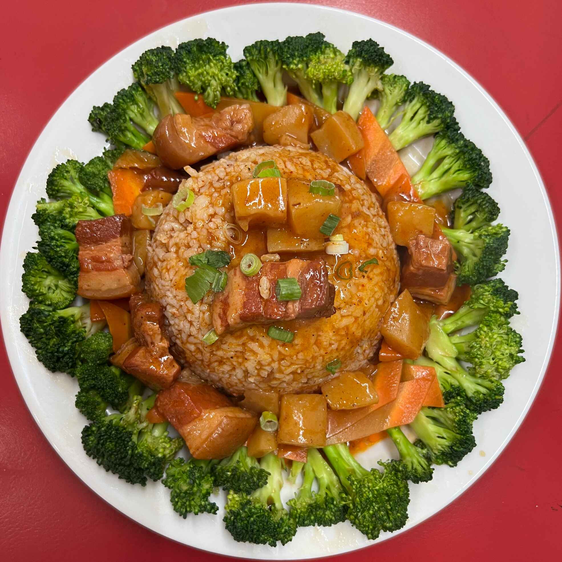 Lonche#6 Carne de Puerco en Salsa Roja