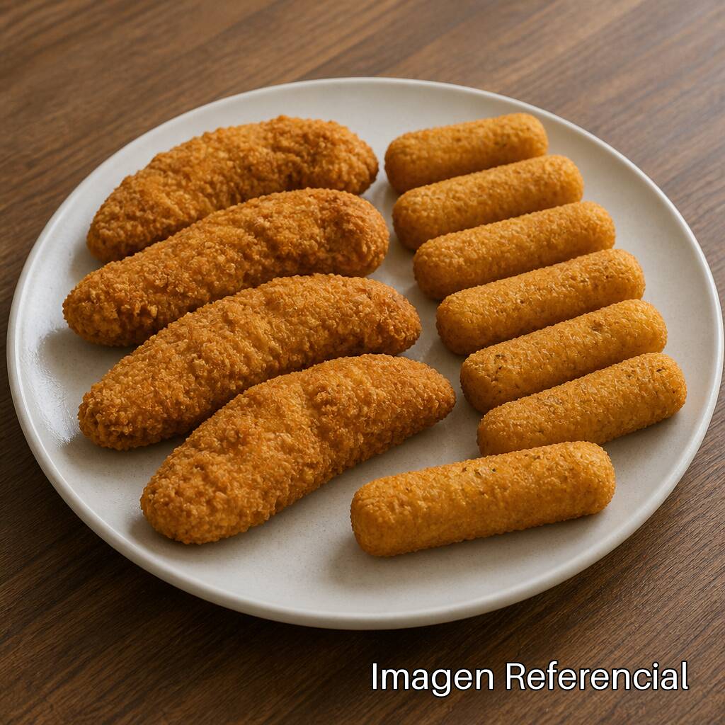 Combo Tiras & Queso Personal (4 Tiras + 7 Dedos)
