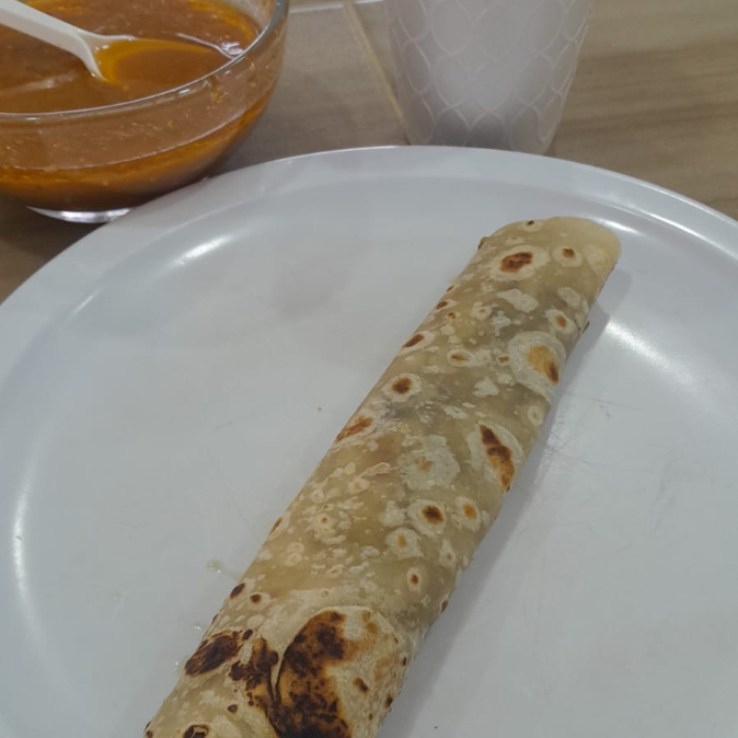 Flauta de Harina de Huevo con Papas