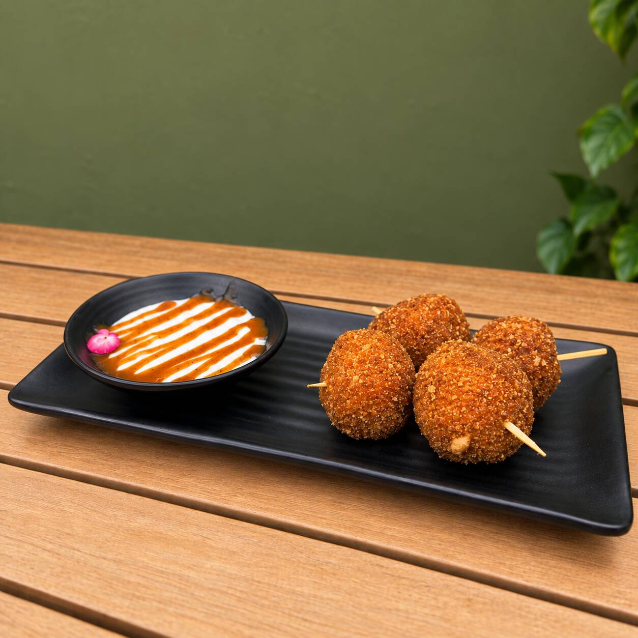 Kushiages de Champiñon con Tampico