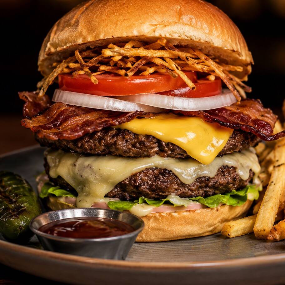 HAMBURGUESA DOBLE CARNE/ COMBO