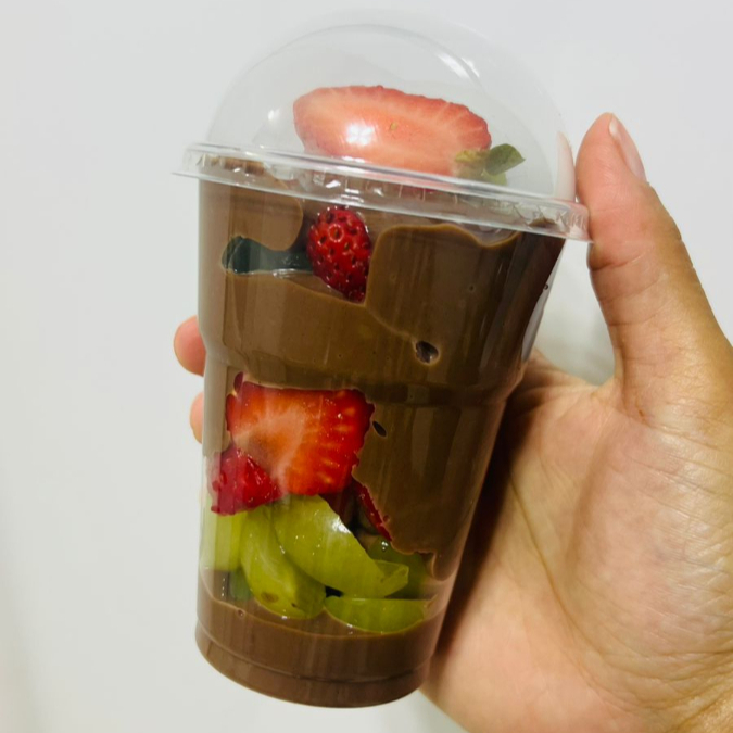 Copo fondue chocolate