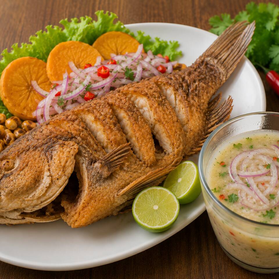 Pescado Frito+leche+gaseosa300ml