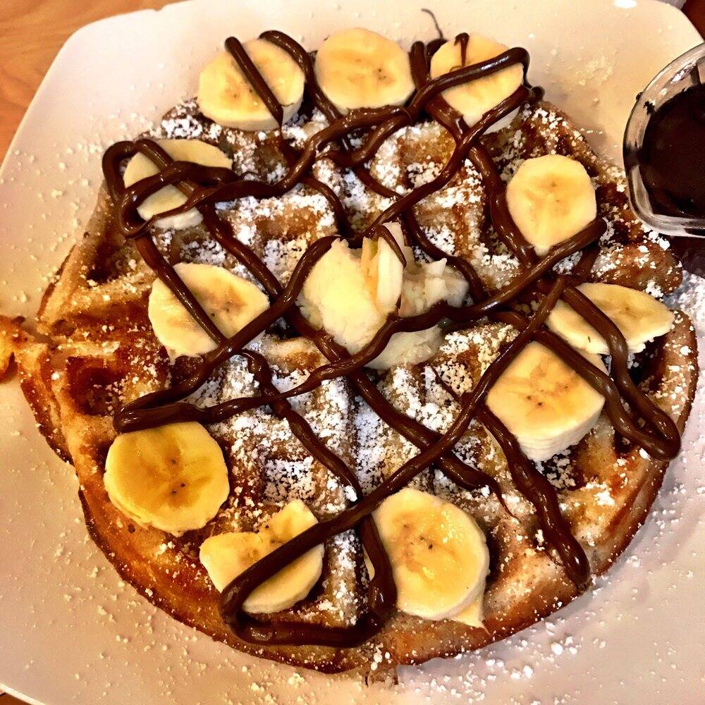 Waffle Banana Nutella