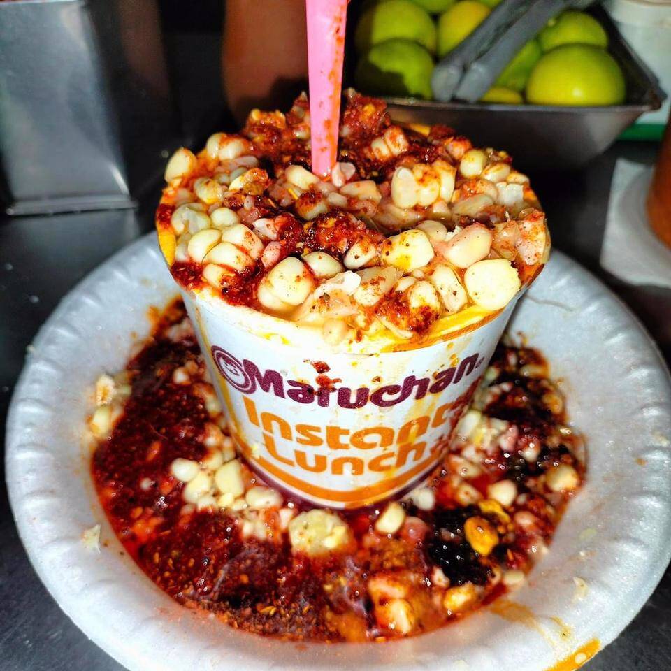 Sopa Maruchan con Elote