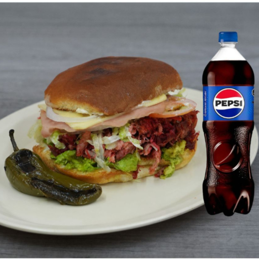 Combo Torta Colita de Pavo Especial + Refresco