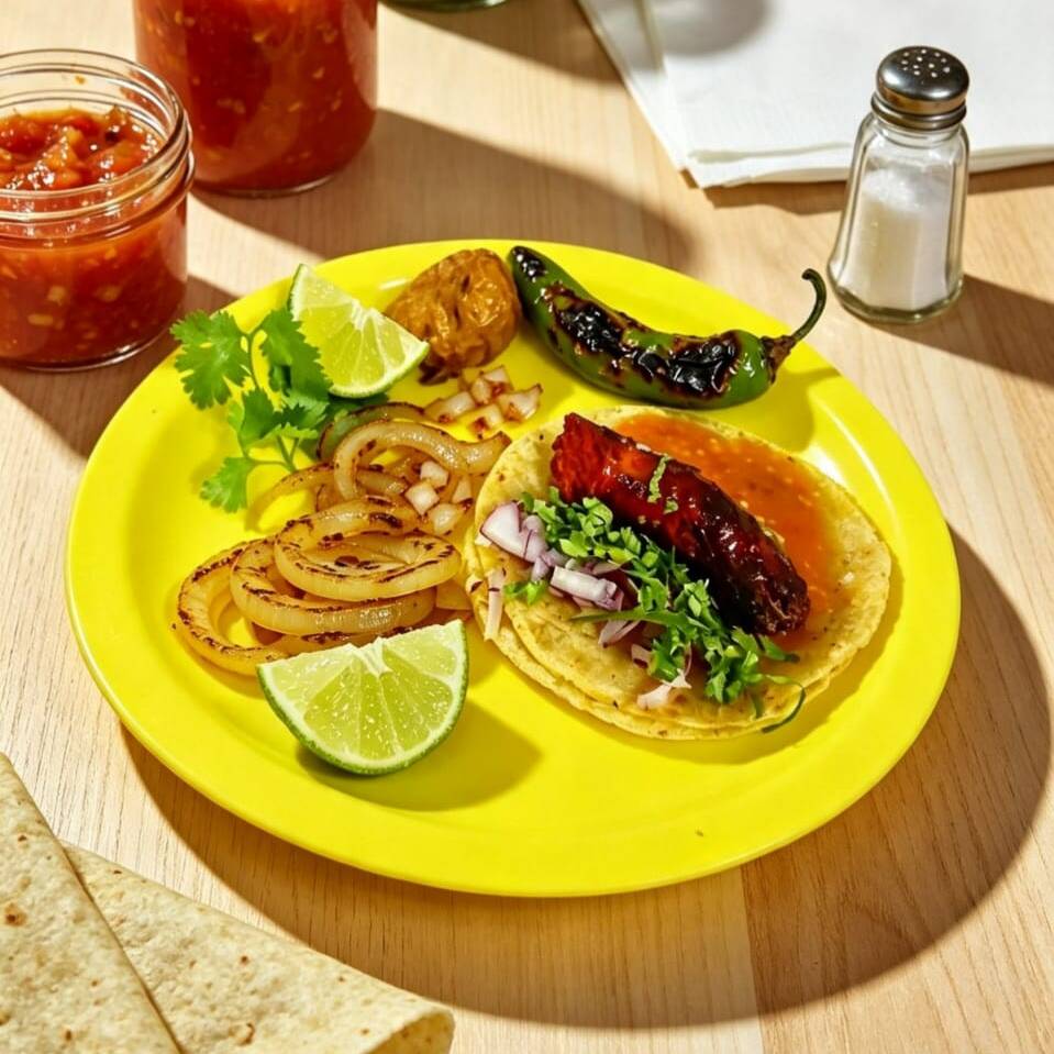 Taco de chorizo.