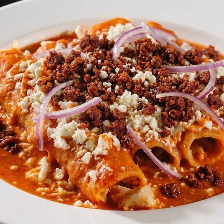 Enchiladas con Chorizo