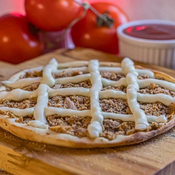 Pedaços de atum com catupiry