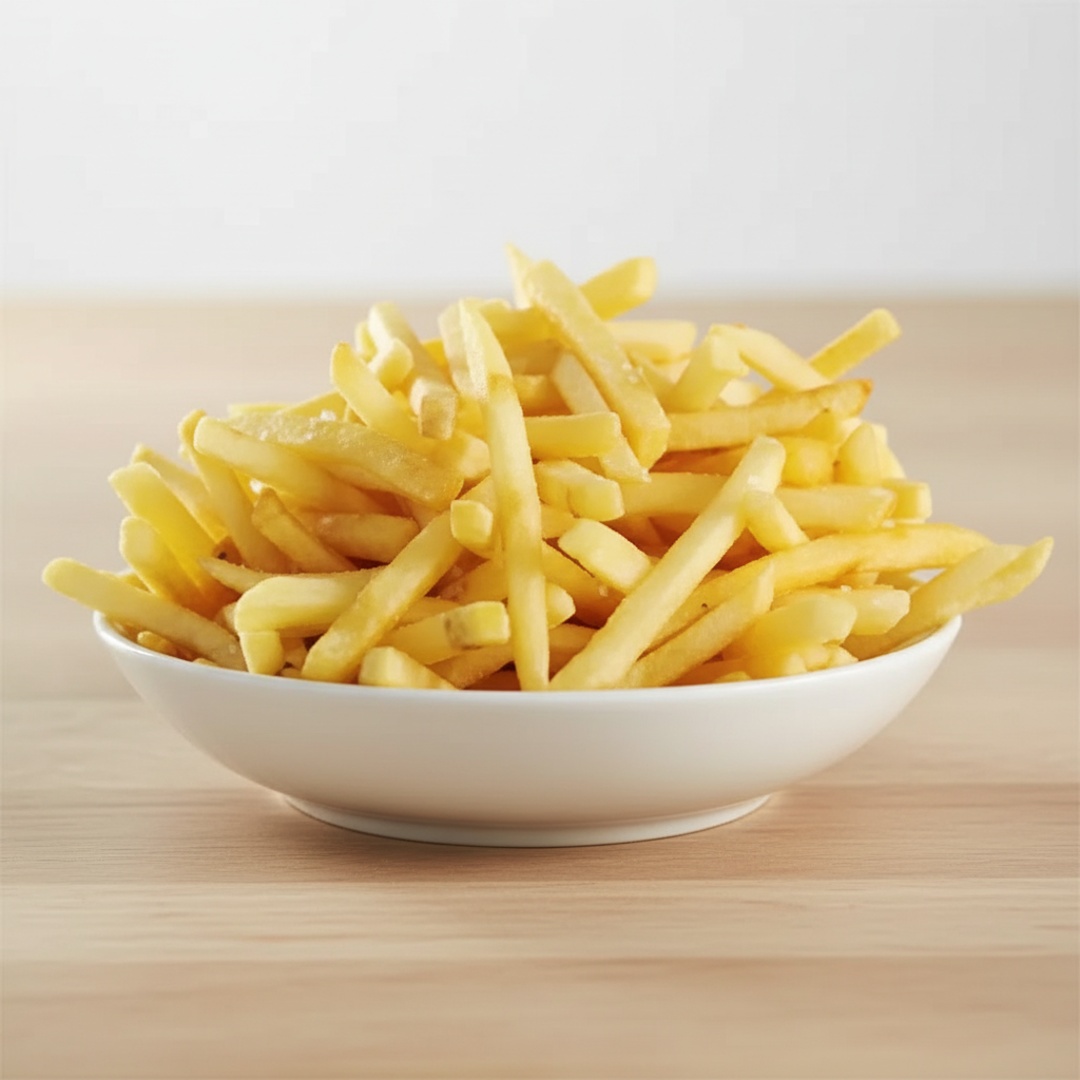 Batata frita sequinha e crocante. Tam M