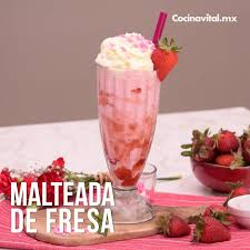 Malteada de Fresa
