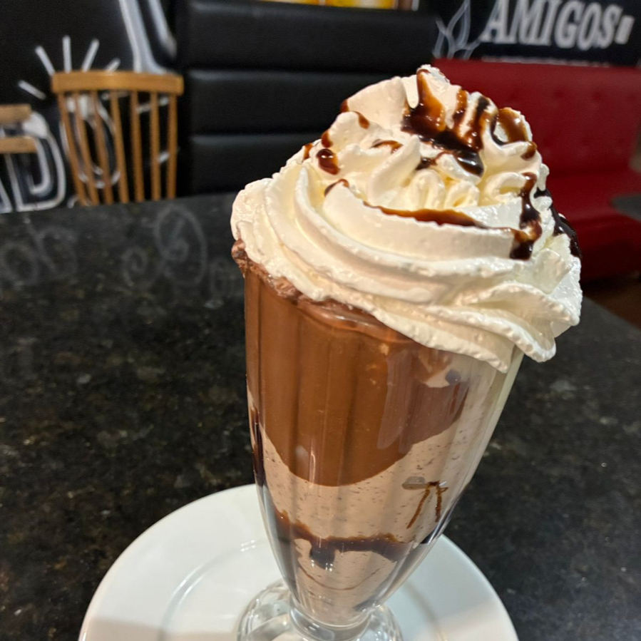 Milk Shake feito com a verdadeira Base americana