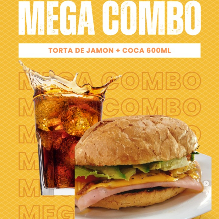 Torta sencilla + Coca cola 600ml