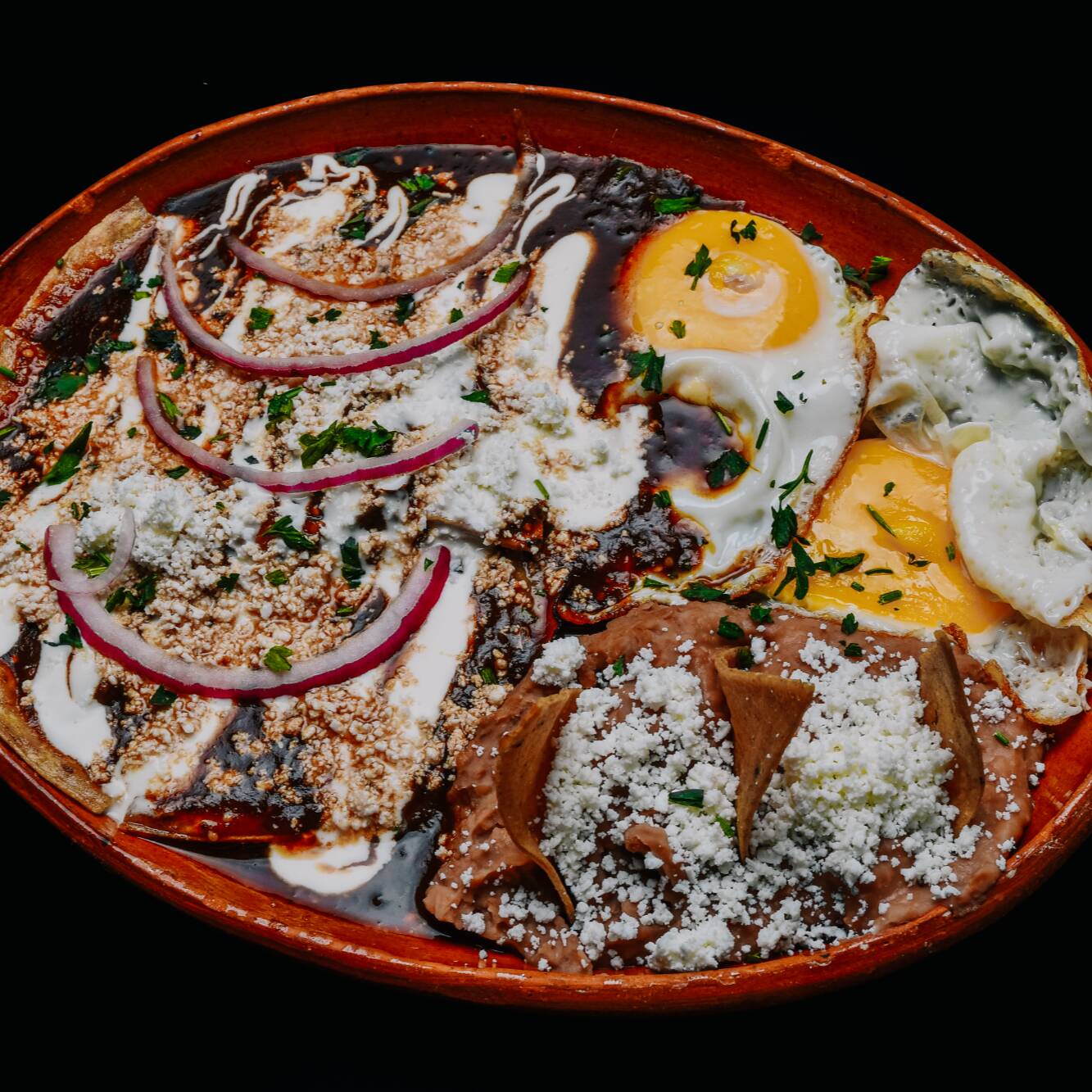 Chilaquiles Rellenos con promo