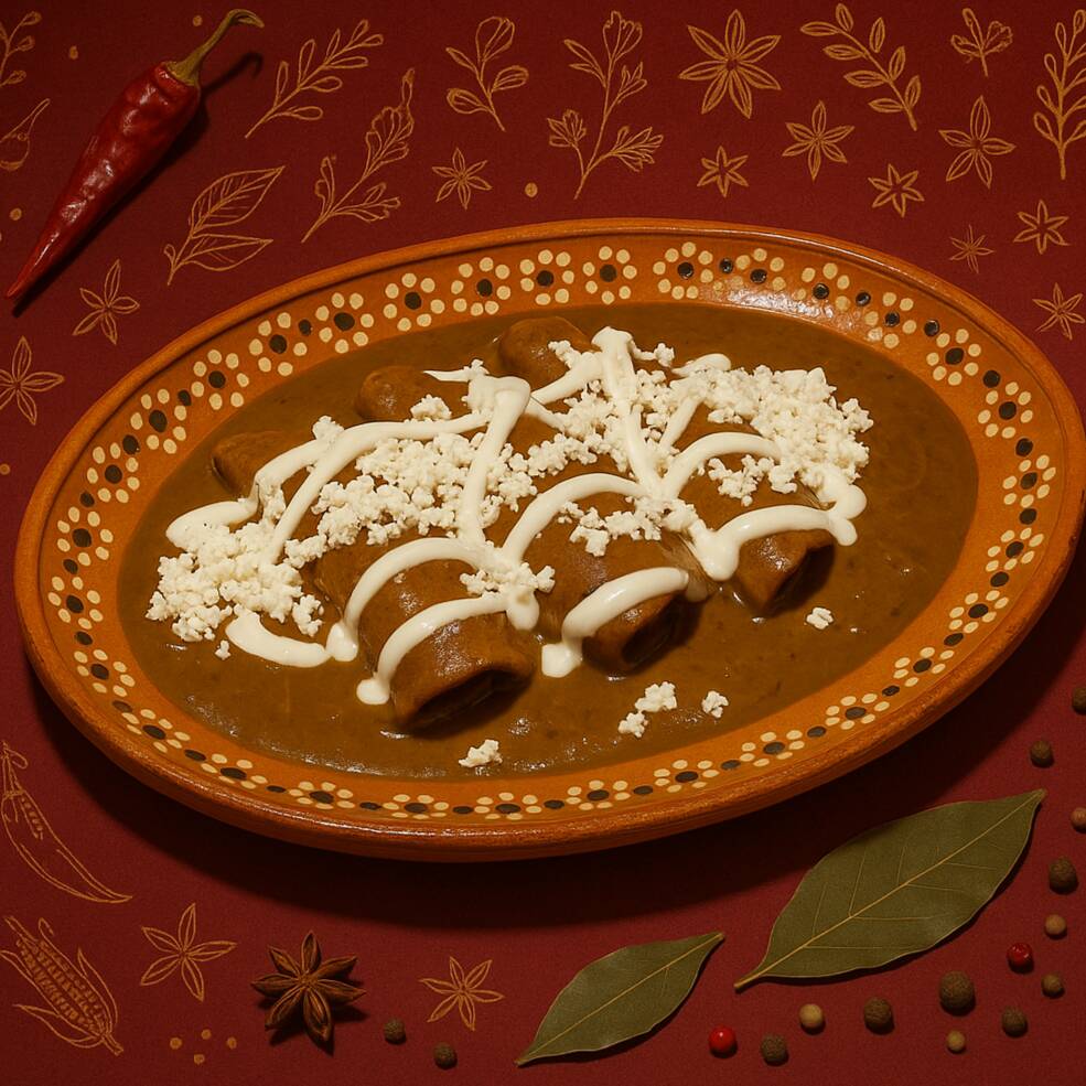 ENCHILADAS DE MOLE