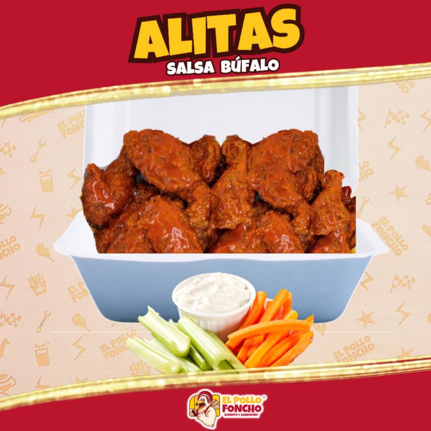 ALITAS 12pzs (Salsa Búfalo)