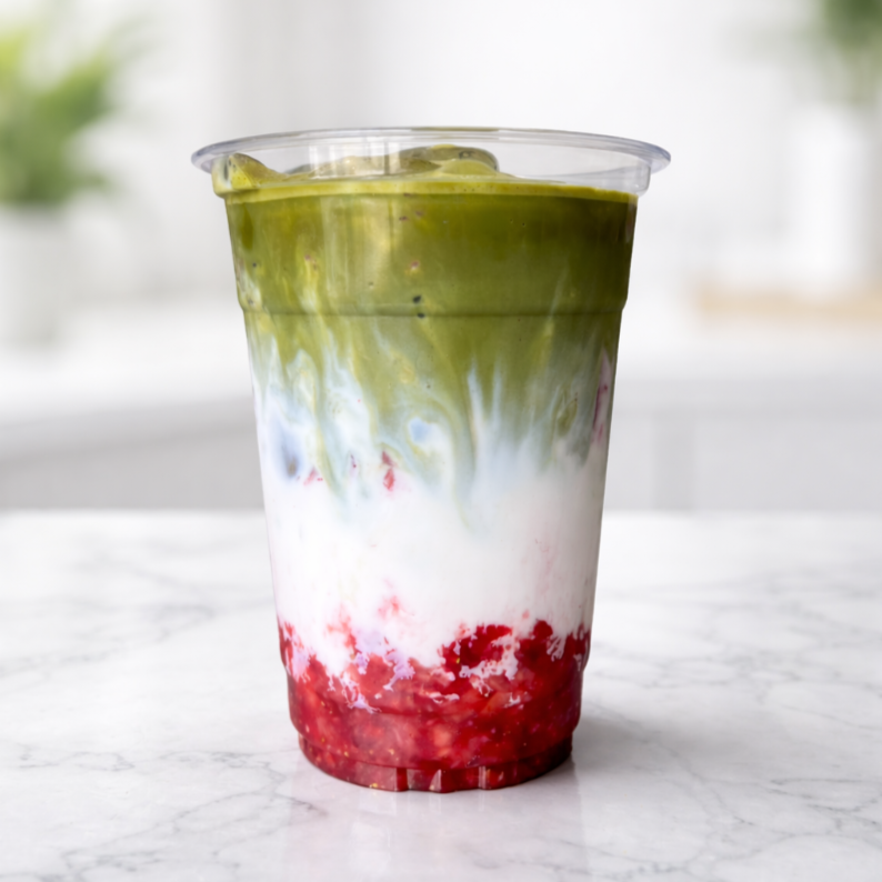Strawberry Matcha Latte