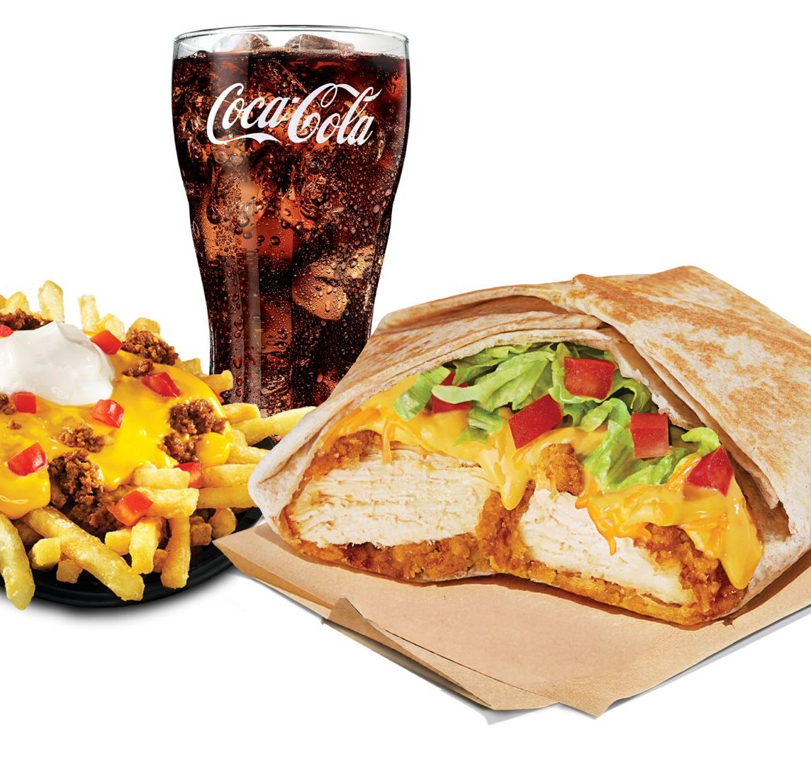 Combo Supreme Crispy Chicken Wrap Salsa de Queso