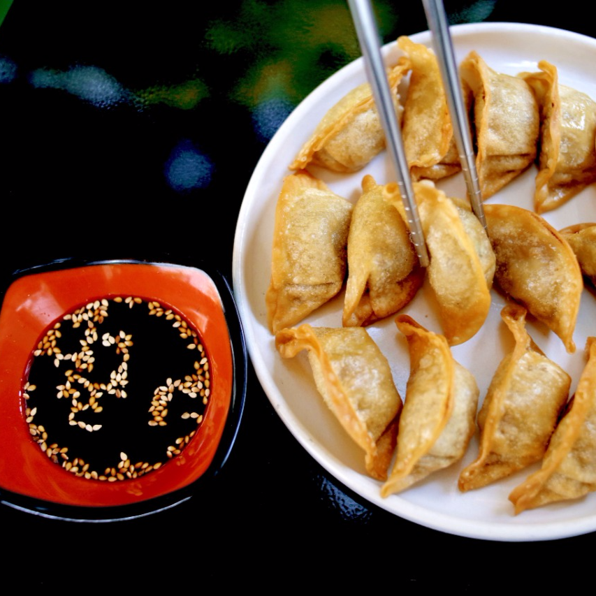 Kimbap más Dumplings