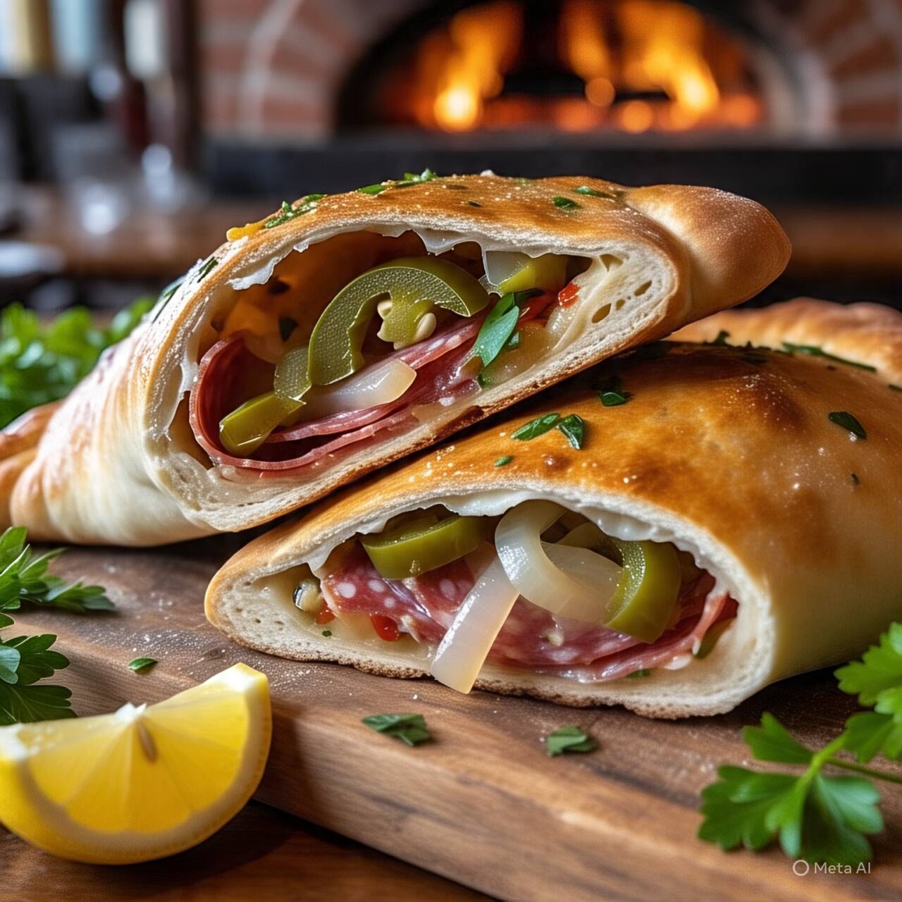 Calzone Salami Jalapeño