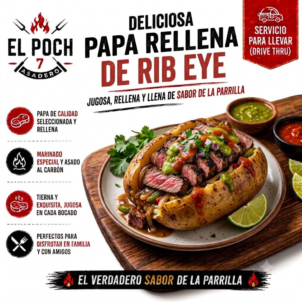 Papa Rellena de Rib Eye
