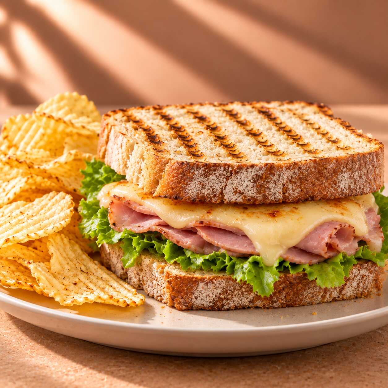 Sándwich Jamón con Queso