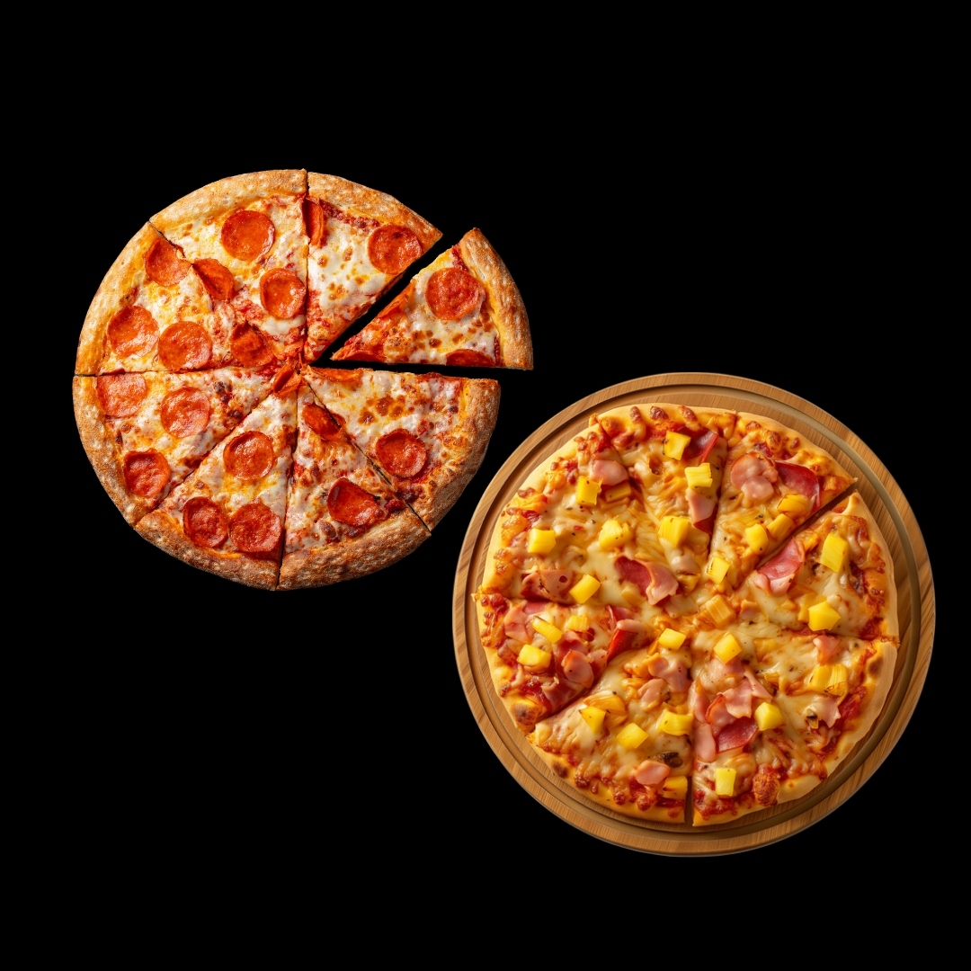 Combo 2 medianas 1 Peperoni y 1 carnivora