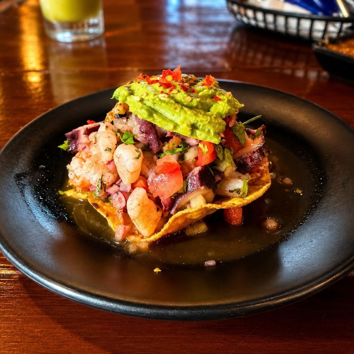 Tostada Camarón Fresco