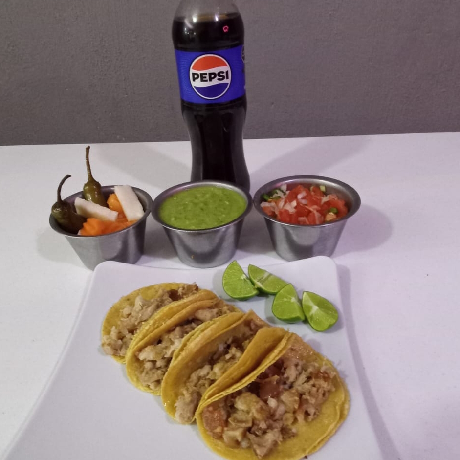 Combo de 4 Tacos de Maciza + 1 Pepsi de 600ml