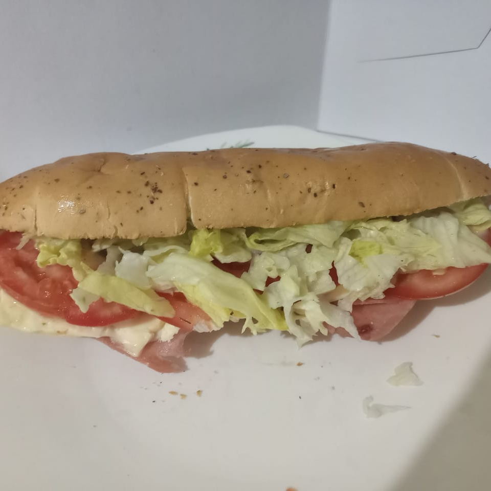 Sándwich tipo subwey de pollo