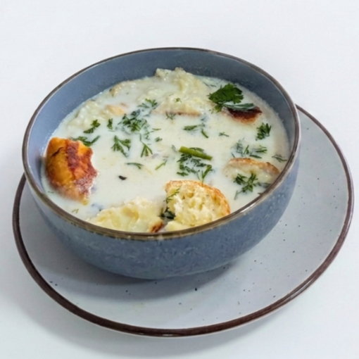 Changua con Almojábana