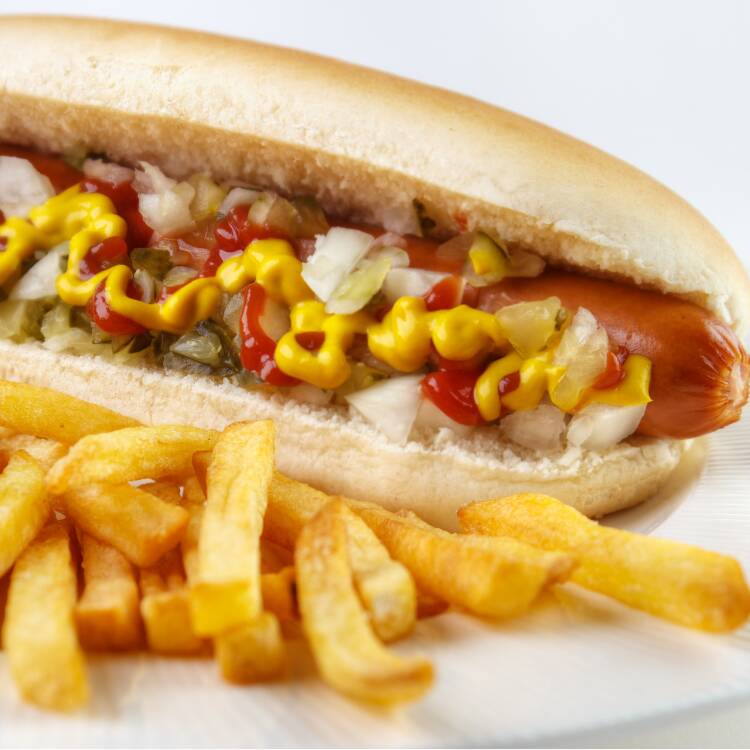 Hot Dog Jumbo con Papas