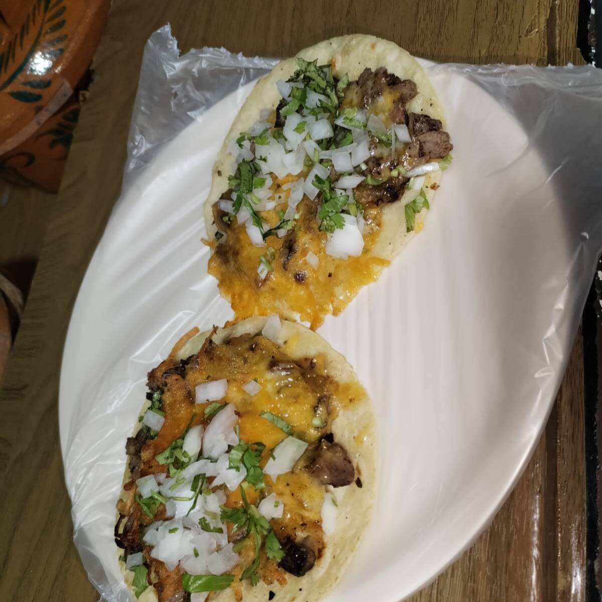 Taco de Carne Asada al Carbon (tortilla a mano)