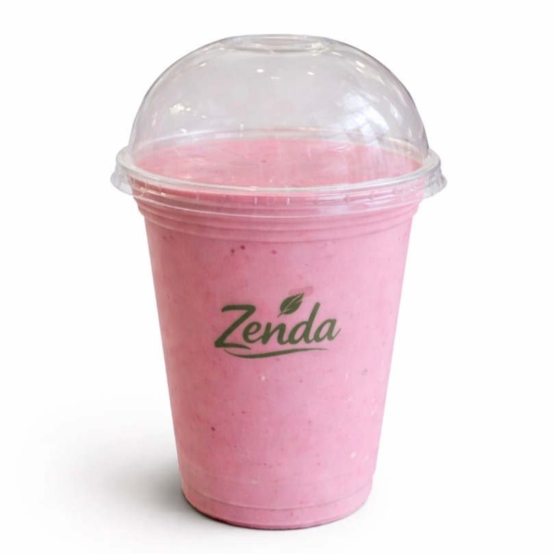 Leite Zero Lactose, Banana, Morango, Whey Baunilha