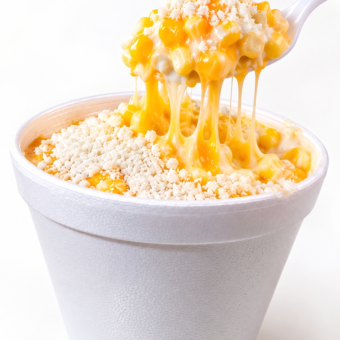 Medio Litro de Elote Gratinado