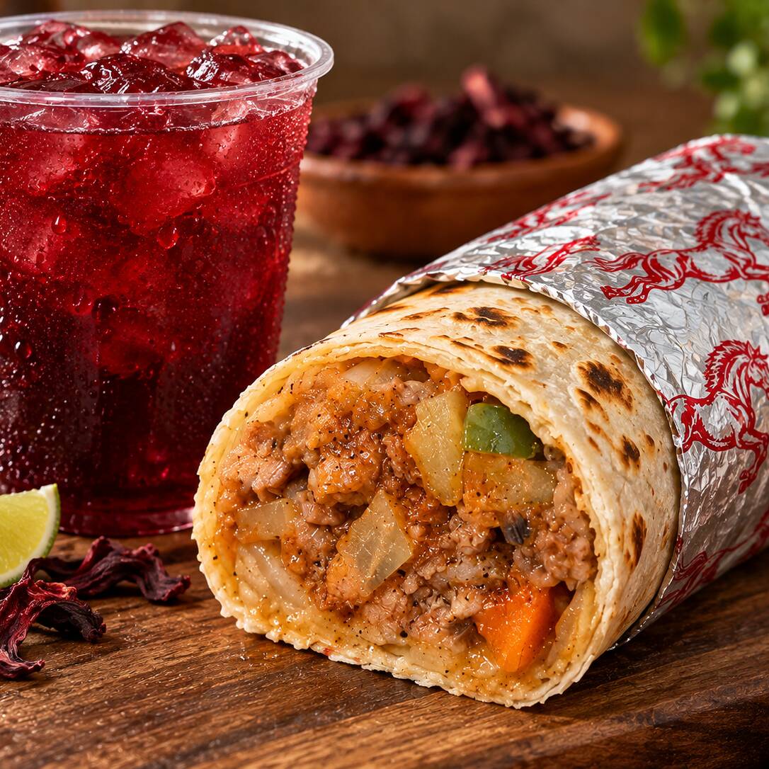 COMBO BURRITO MÁS AGUA DE SABOR