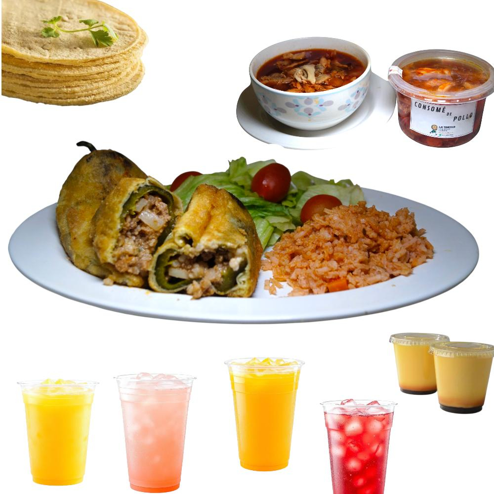 COMIDA CORRIDA CHILE PICADILLO