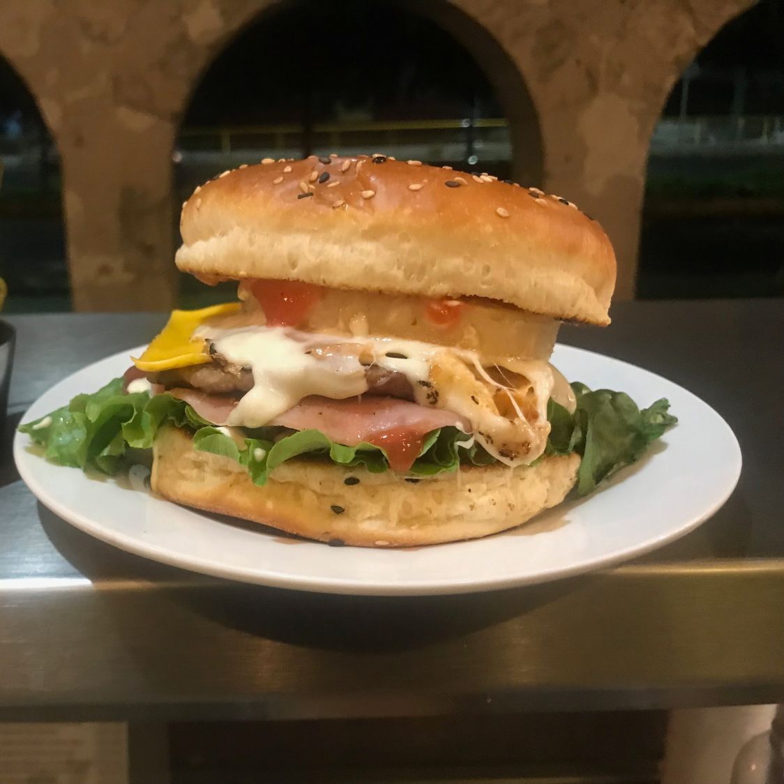 Hamburguesa Hawaiana