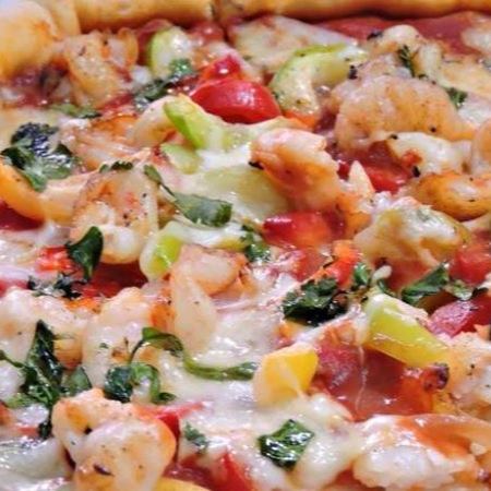 pizza mariscos mediana
