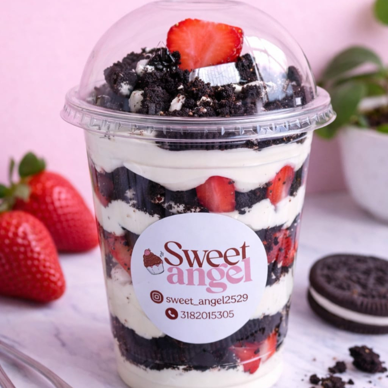 OREO Cheesecake con Fresas. 10 Onz