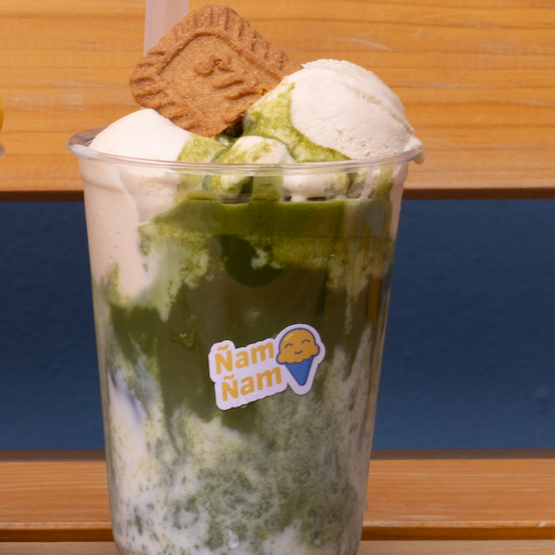 Lotus Biscoff Matcha Gelato