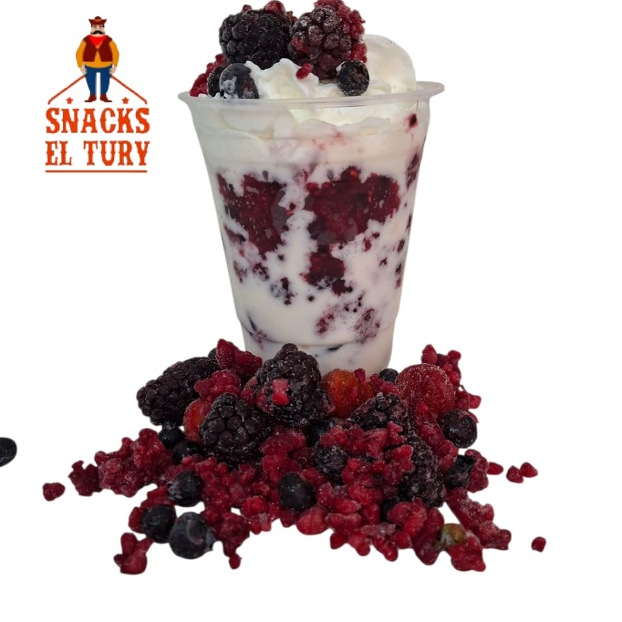 Frutos Rojos Congelados con Crema 16oz