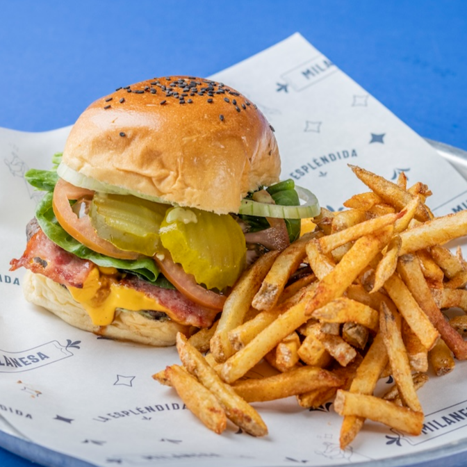 Burger Queso & Tocineta