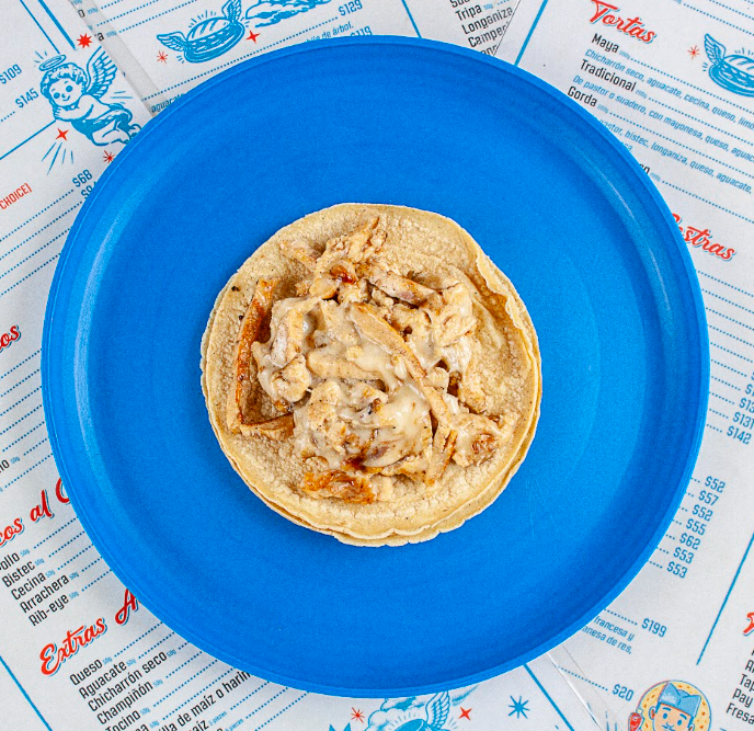Taco de Pollo con queso