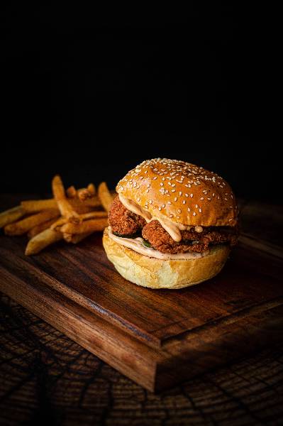 Popayee's chicken burger