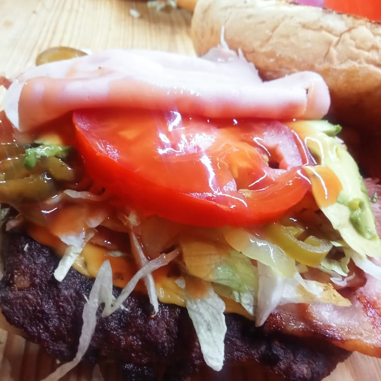 Hamburguesa con Tocino
