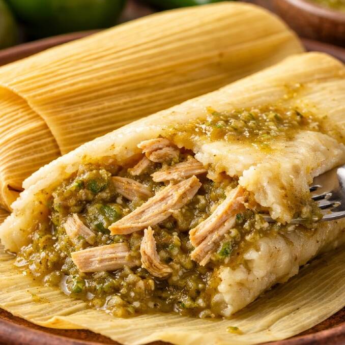 Tamale Verde con Pollo