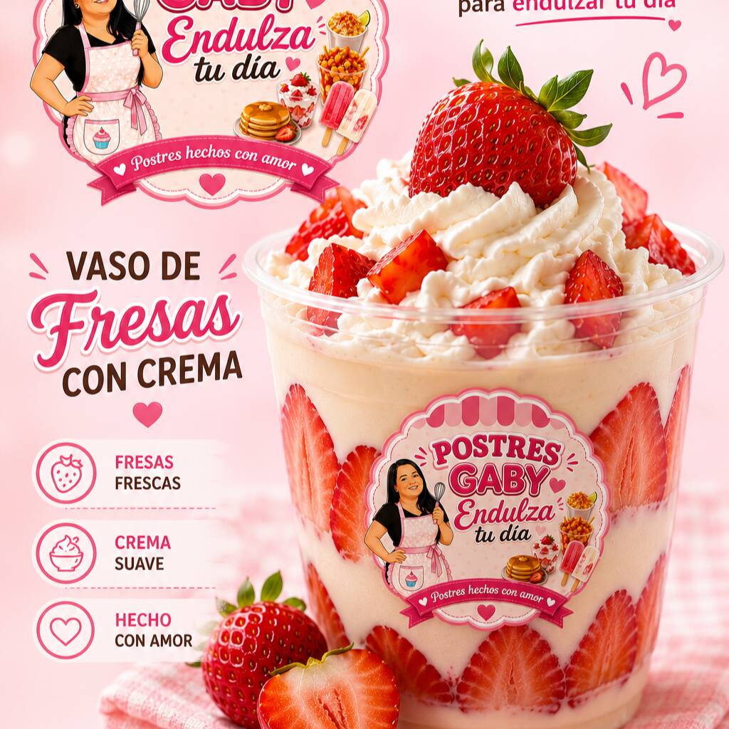 Fresas con Crema