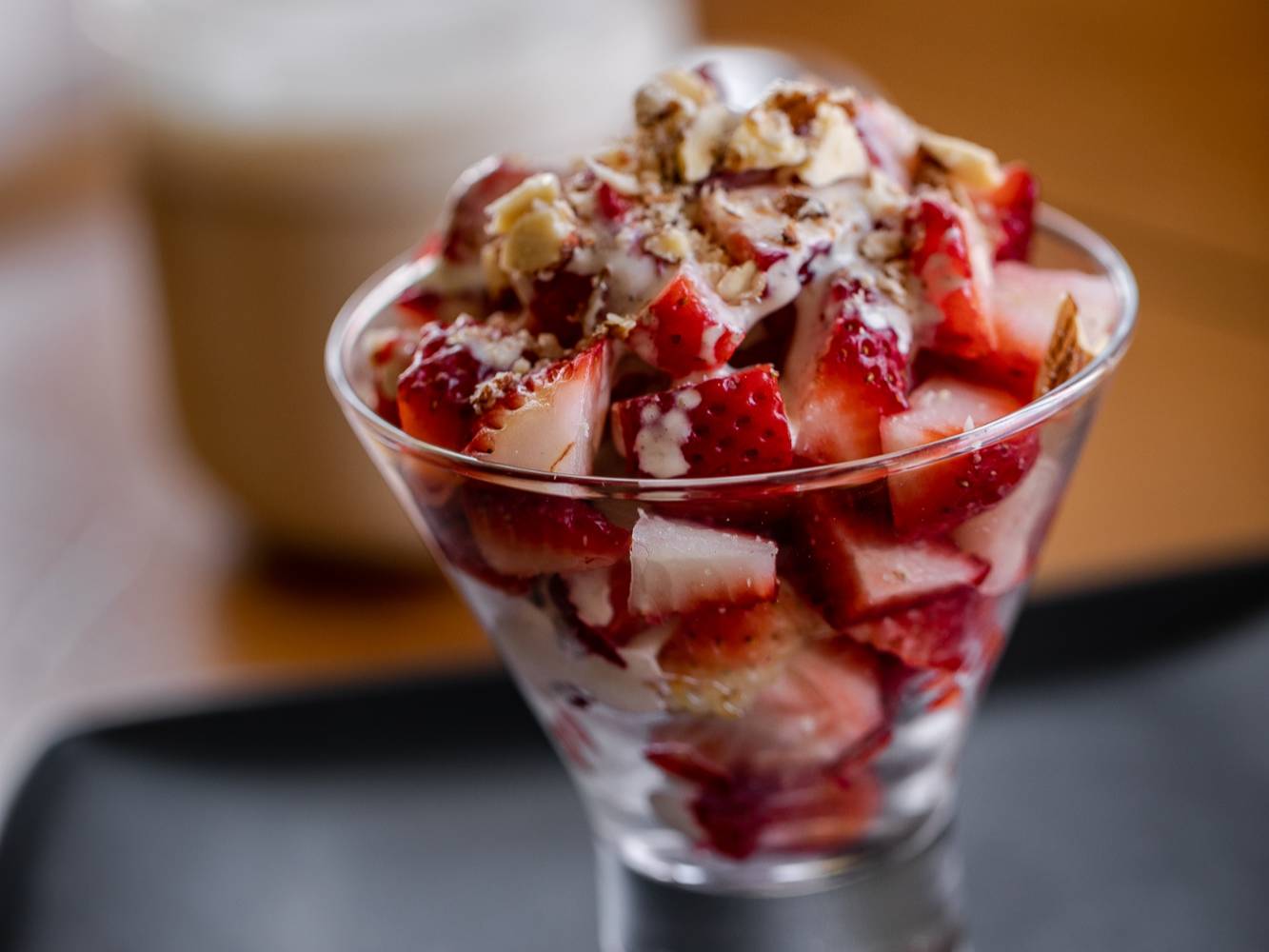 Fresas con crema